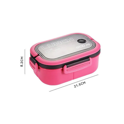Portable Lunch Box Set - Single/Double Layer Food Container with Utensils