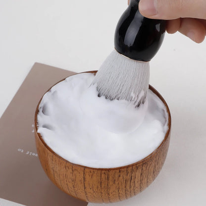 Professional Beard Shaving Brush Natural Bristle Hair Wooden Handle