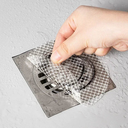 10Pcs Disposable Hair Catcher Drain Filter Mesh Strainer Cover