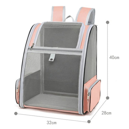 Breathable Pet Carrier Backpack 6kg Capacity - Cats Small Dogs Travel