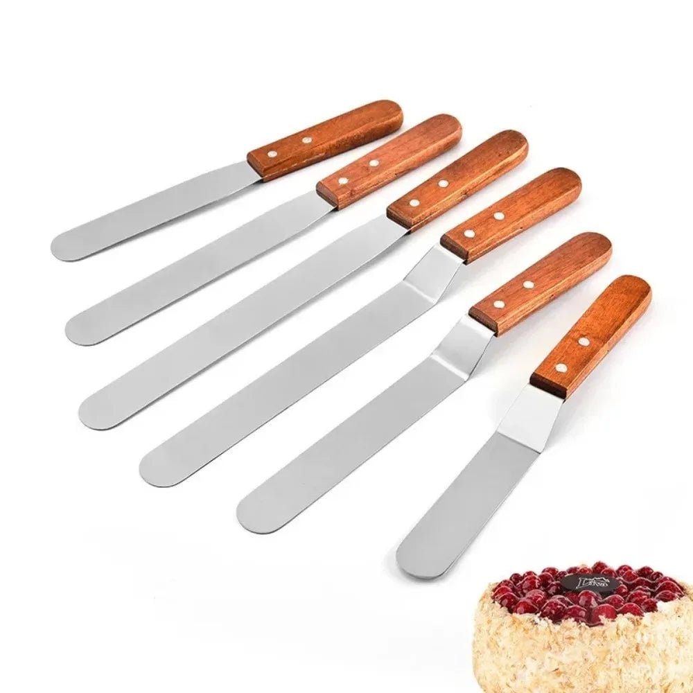 Stainless Steel Cake Spatula 6/8/10/12 Inch Icing Frosting Tool