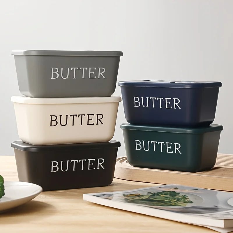 Sealed Butter Storage Container with Cutting Knife - Airtight Cheese