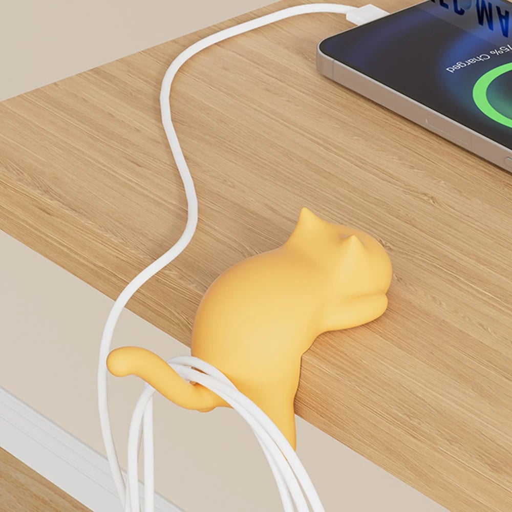 Cat Shaped No Trace Wall Hooks - Damage-Free Adhesive Mount Clips