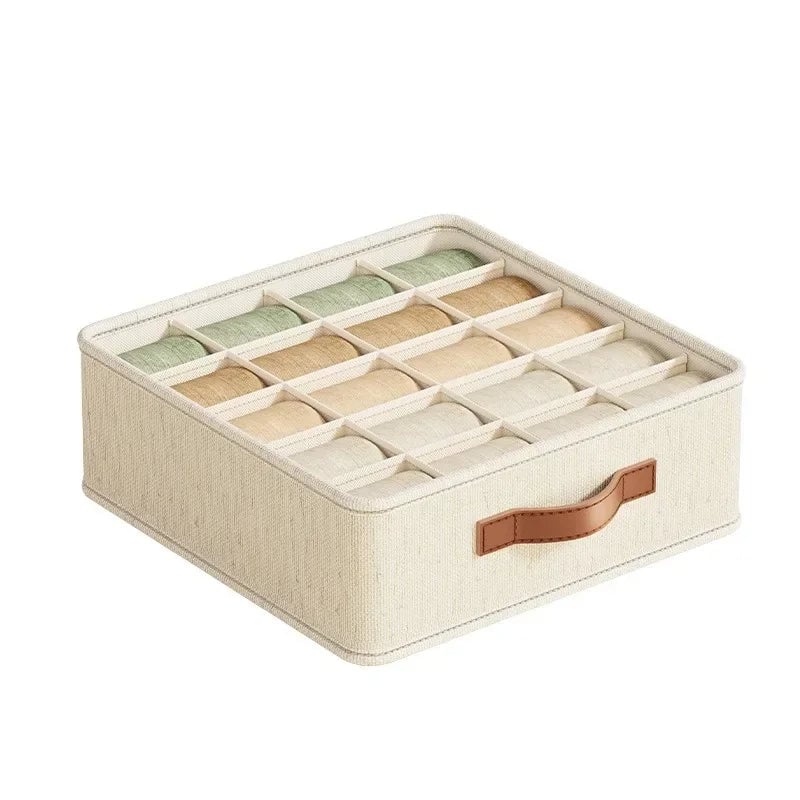 Fabric Drawer Organizer Set 1-5PCS Underwear Socks Bras Storage Box