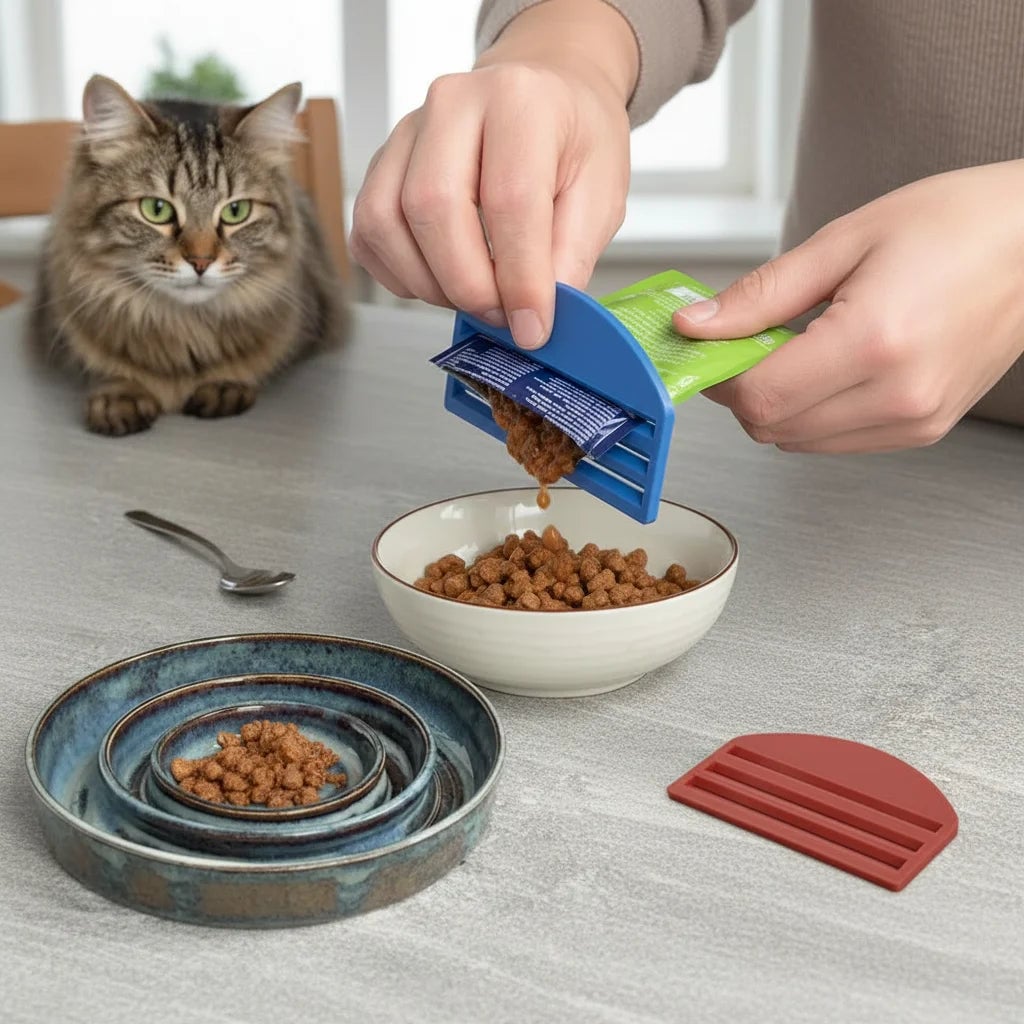 Cat Food Bag Sealer Clip - Reusable Fresh-Keeping Clamp Pet Dry Food