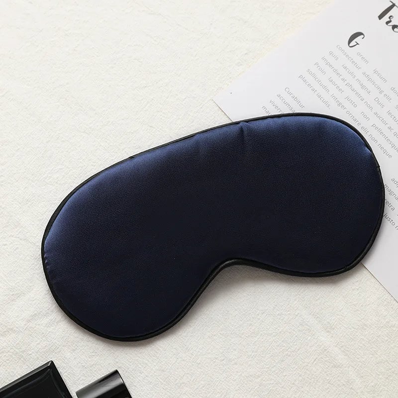 Imitation Silk Sleep Eye Mask - Portable Travel Blindfold Eyepatch