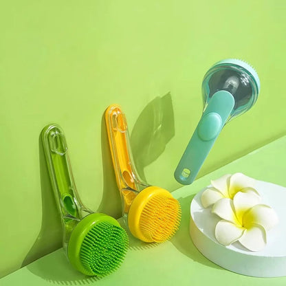 Pet Bath Brush Small Dogs Cats - Massage Scrub Tool Washing Essential