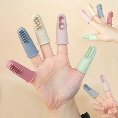 Silicone Baby Finger Toothbrush - Newborn Oral Care Cleaning Brush