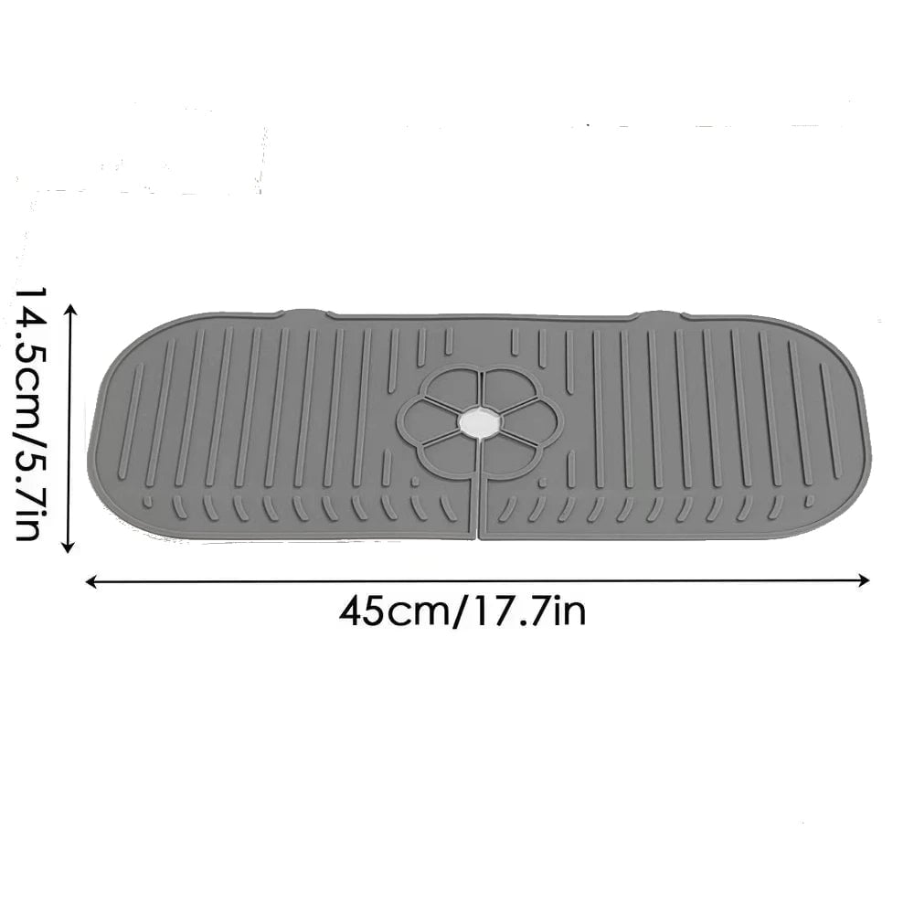 Silicone Kitchen Sink Faucet Splash Guard Mat Countertop Protector