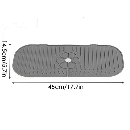 Silicone Kitchen Sink Faucet Splash Guard Mat Countertop Protector