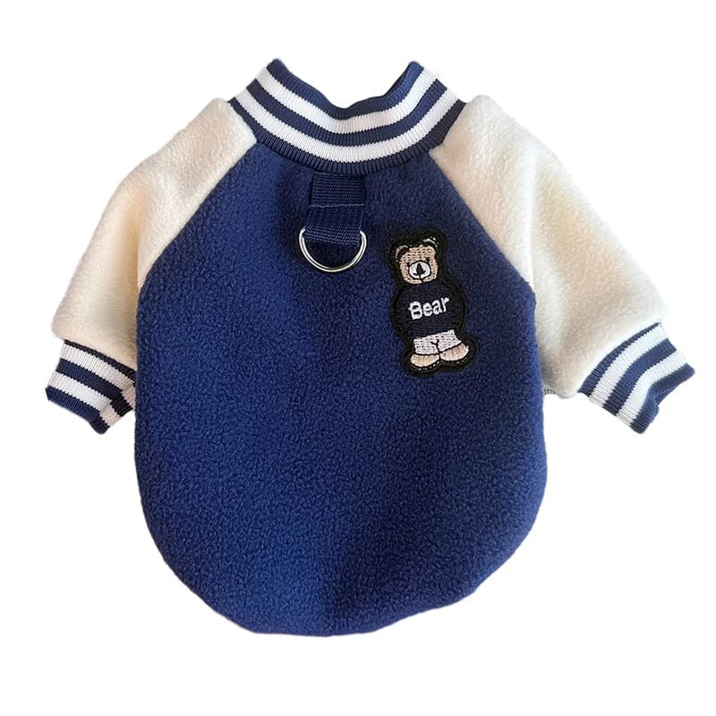 Winter Dog Jacket Coat - Warm Fleece Sweatshirt for Small Medium Dogs