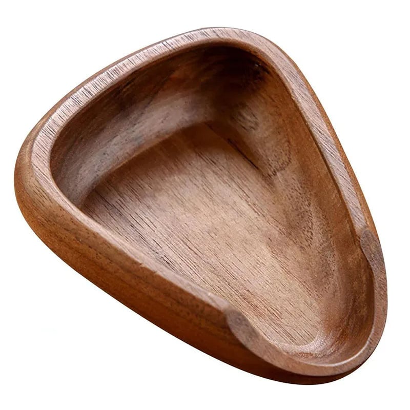 Solid Walnut Coffee Bean Dose Tray Scoop Measure Tool Espresso