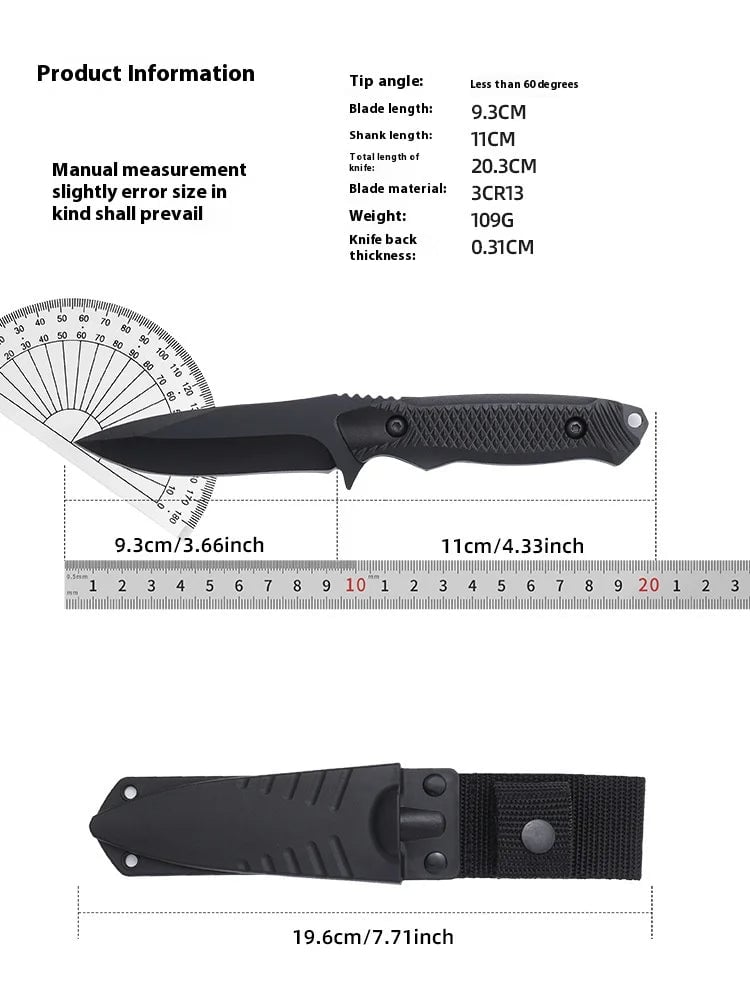 Sharp Stainless Steel Tactical Diving Knife - Outdoor Survival Tool