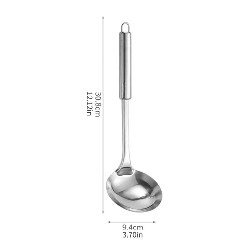 Professional Stainless Steel Cooking Spoon - Kitchen & BBQ Tool