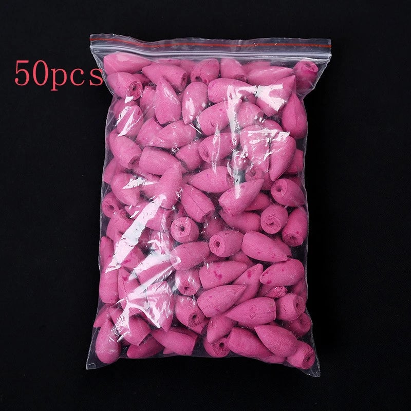 Waterfall Smoke Backflow Incense Cones Sandalwood Lavender Multi