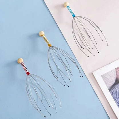 Stainless Steel Octopus Head Massager - Scalp Scratcher Relaxer
