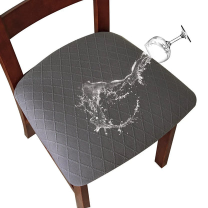 Waterproof Elastic Dining Chair Seat Covers - Removable Washable