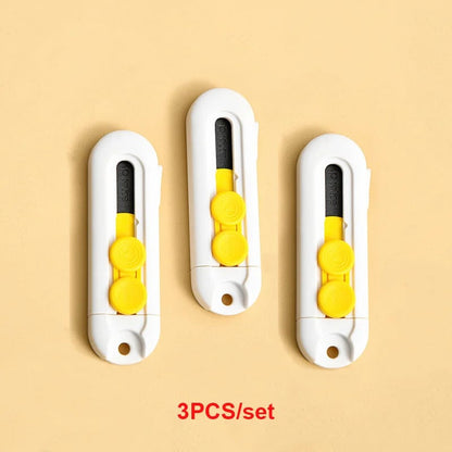 Magnetic Mini Box Cutter - Portable Folding Knife Replaceable Blade