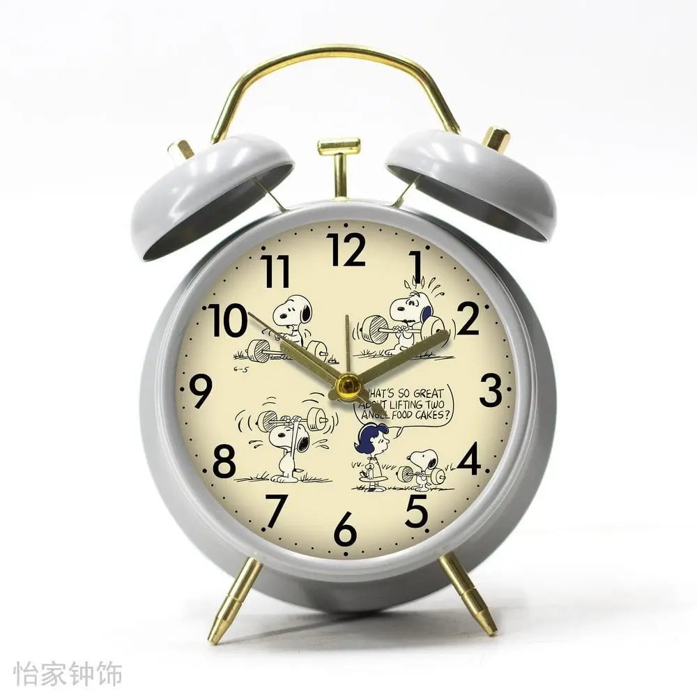 Silent Snoopy Cartoon Alarm Clock - Student Desktop Timepiece Gift