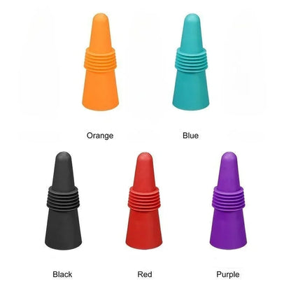 Silicone Wine Bottle Cap - Leak Proof Champagne Stopper Sealer