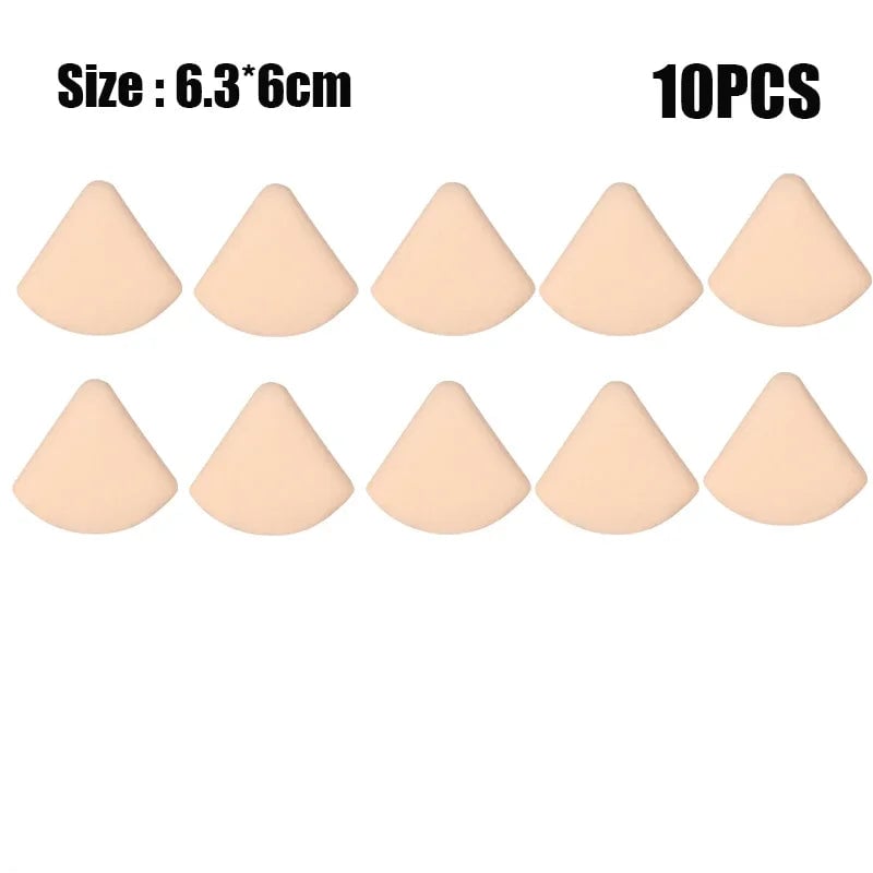 Multi-Shape Makeup Sponges 1-10pcs Round Square Triangle Foundation