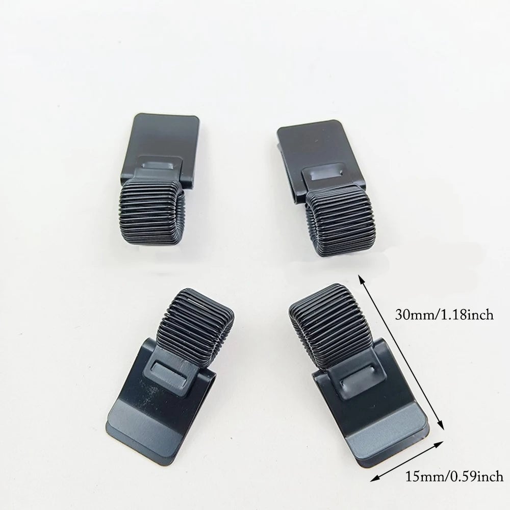 Telescopic Spring Pen Clip Notepad Holder with Electroplating Finish