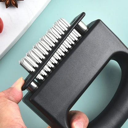 48-Pin Stainless Steel Meat Tenderizer - Professional BBQ Tool