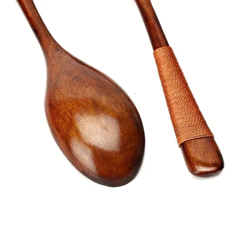 Natural Wooden Cooking Spoons - Multi-Purpose Kitchen Utensil Set