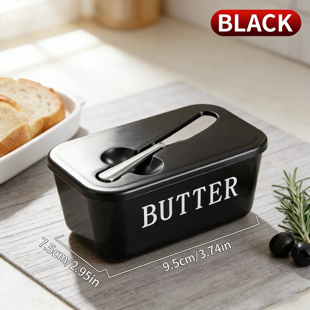 Large Capacity Butter Cheese Storage Box with Tools - Fridge Organizer