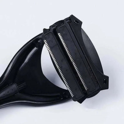 Manual Back Scraper Tool - Long Handle Foldable Razor Durable Blades