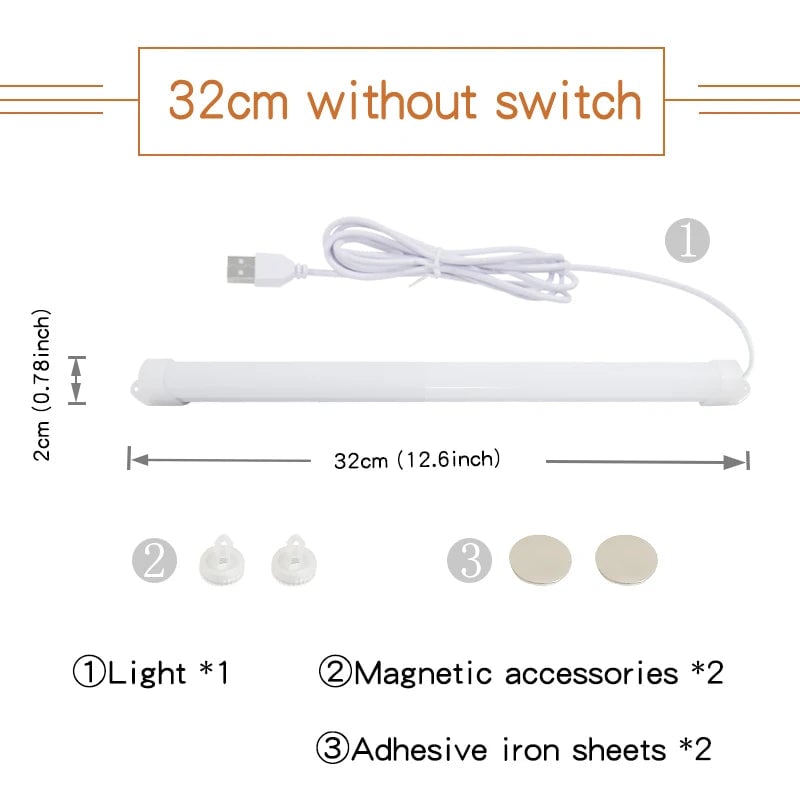 USB Magnetic LED Desk Lamp Eye Protection Study Reading Light