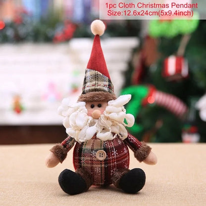Christmas Santa Doll Table Decoration - Premium Holiday Ornament 2024