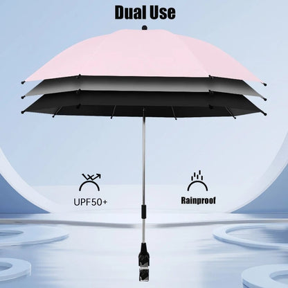 85cm 2-in-1 Clip-On Universal Baby Parasol Stroller Umbrella
