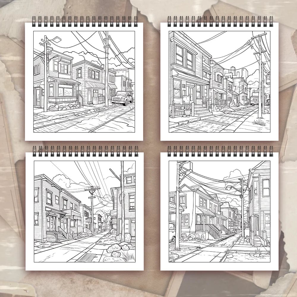 Adult Coloring Book 30 Sheets 8.3x8.3 Spiral Bound Women's Drawing