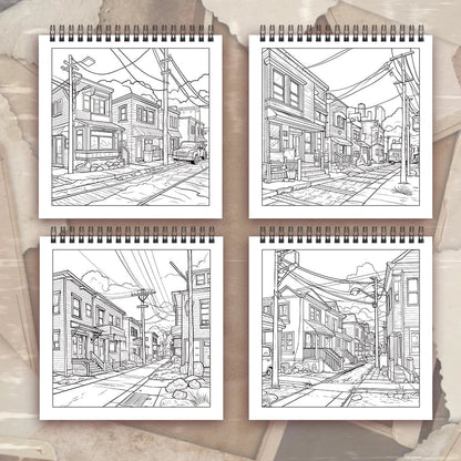 Adult Coloring Book 30 Sheets 8.3x8.3 Spiral Bound Women's Drawing