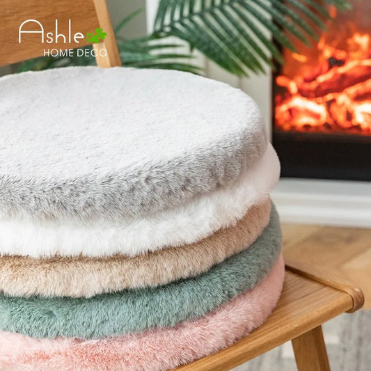 Nordic Plush Anti-Slip Seat Cushion - Thickened Winter Warmth Pad