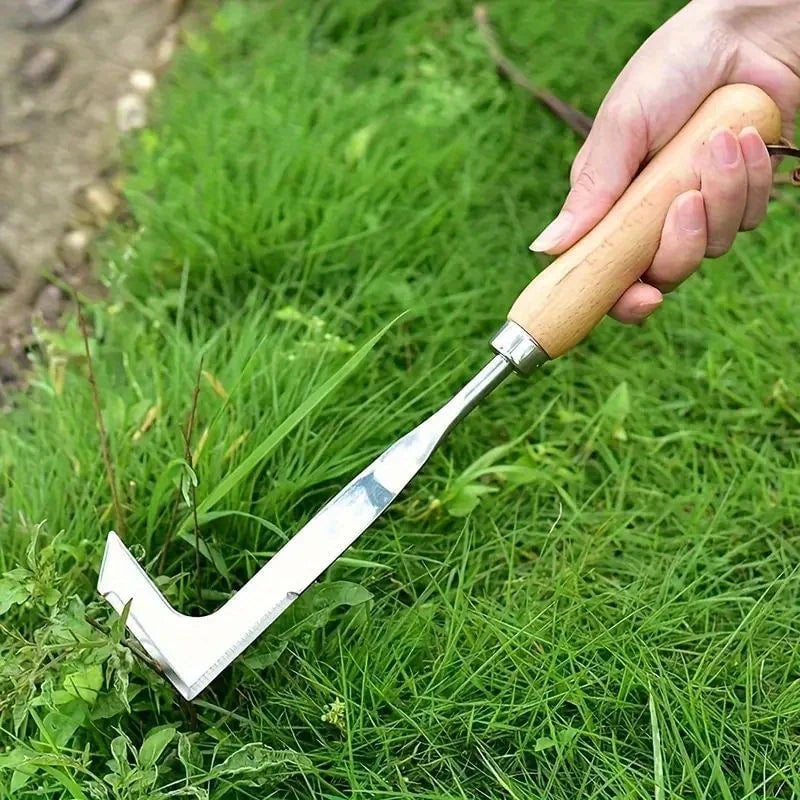 Stainless Steel L Shaped Gap Weeding Tool - Precision Garden Hand Tool