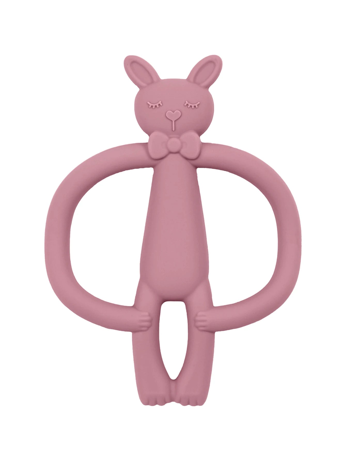 Silicone Rabbit Teething Toy - Safe Baby Teether for Sore Gums
