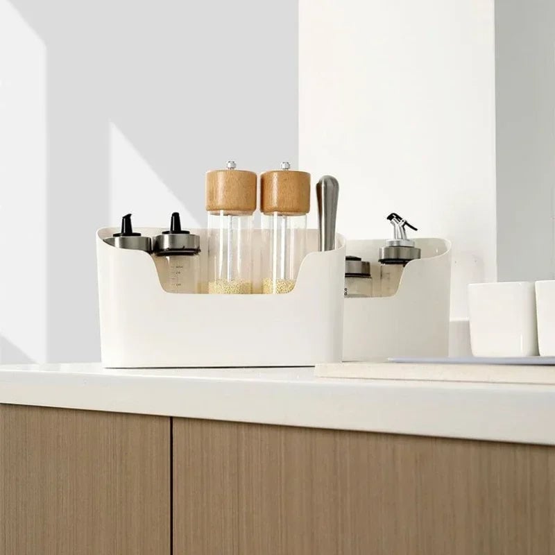 Wall-Mounted Adhesive Storage Rack Multifunctional Cabinet Organizer