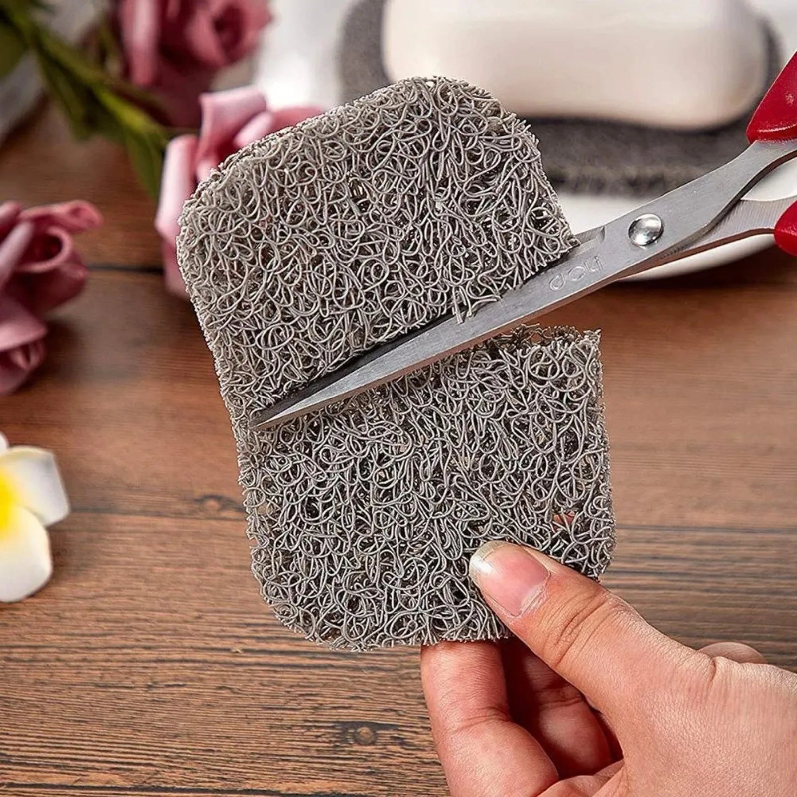 Gray BPA Free Self Draining Soap Bar Holders Non Slip Bathroom Mat Set