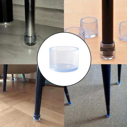 4Pcs Rubber Chair Table Leg Caps Anti-Scratch Floor Protectors
