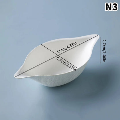 50 Pcs Water Drop Disposable Paper Dessert Plates High-Quality Trays