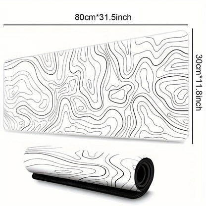 Large Gaming Mouse Pad - Extended Desk Mat with Stitched Edges