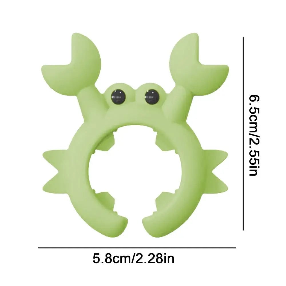 Crab Shaped Silicone Utensil Rest Anti-Overflow Countertop Holder