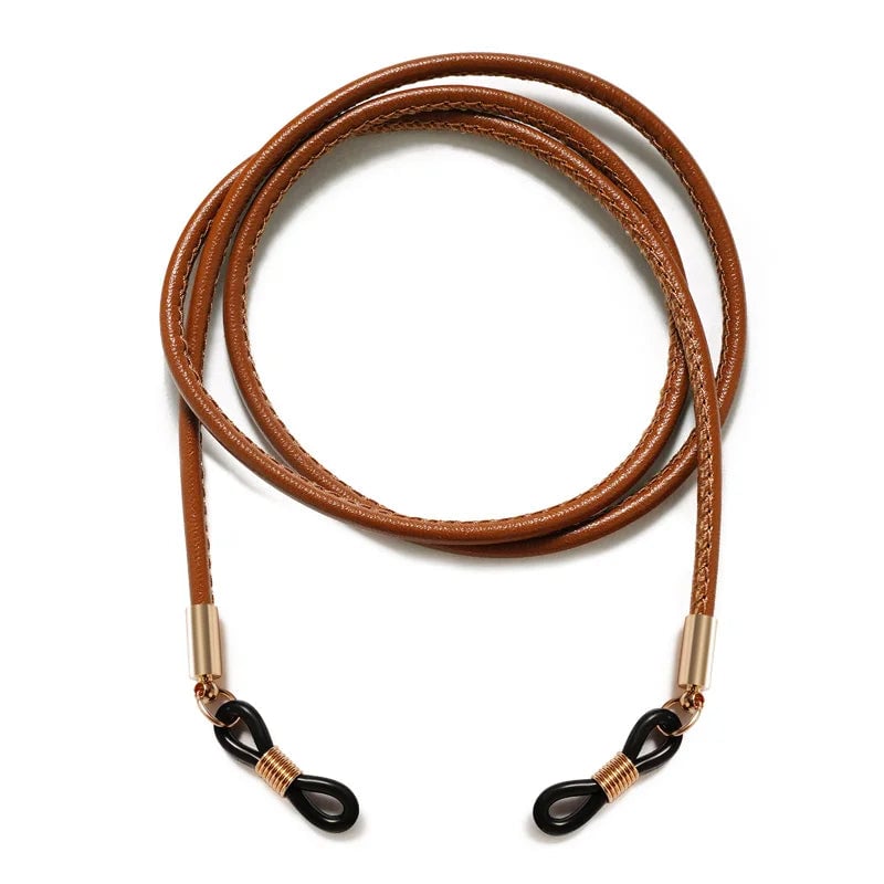 Braided Leather Sunglasses Lanyard Strap - Eyeglass Chain Cord
