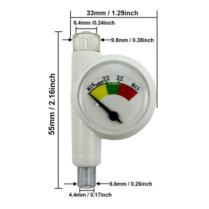Endotracheal Balloon Pressure Gauge Veterinary Anesthesia Monitor