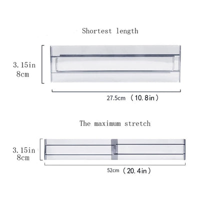 Adjustable Clear Plastic Drawer Dividers - 1/4/6pcs Organizers
