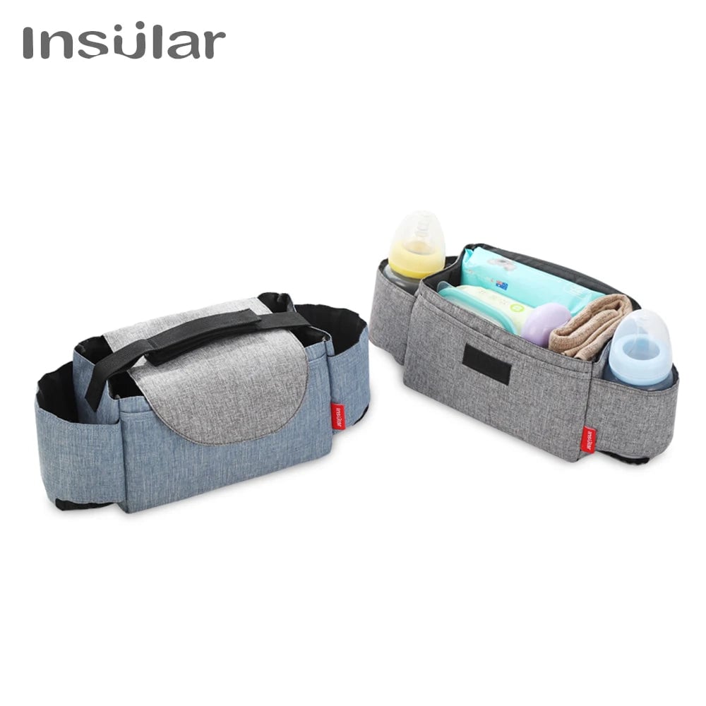 Insulated Diaper Bag with Bottle Storage - Baby Care Organizer