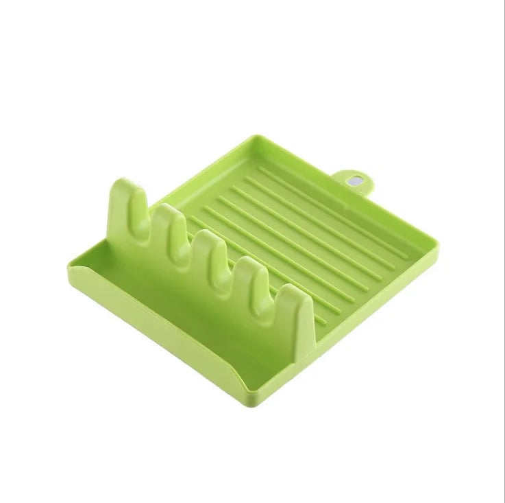 Multi-Purpose Spatula Rack Kitchen Utensil Holder & Pot Lid Stand