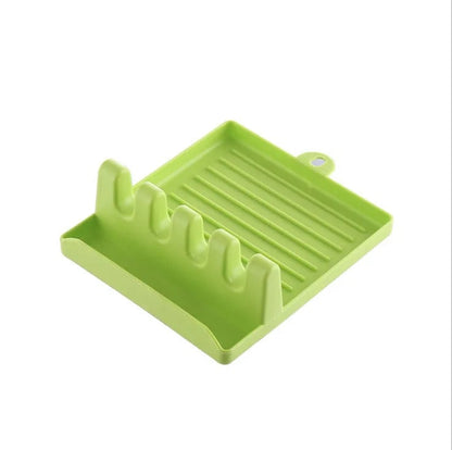 Multi-Purpose Spatula Rack Kitchen Utensil Holder & Pot Lid Stand
